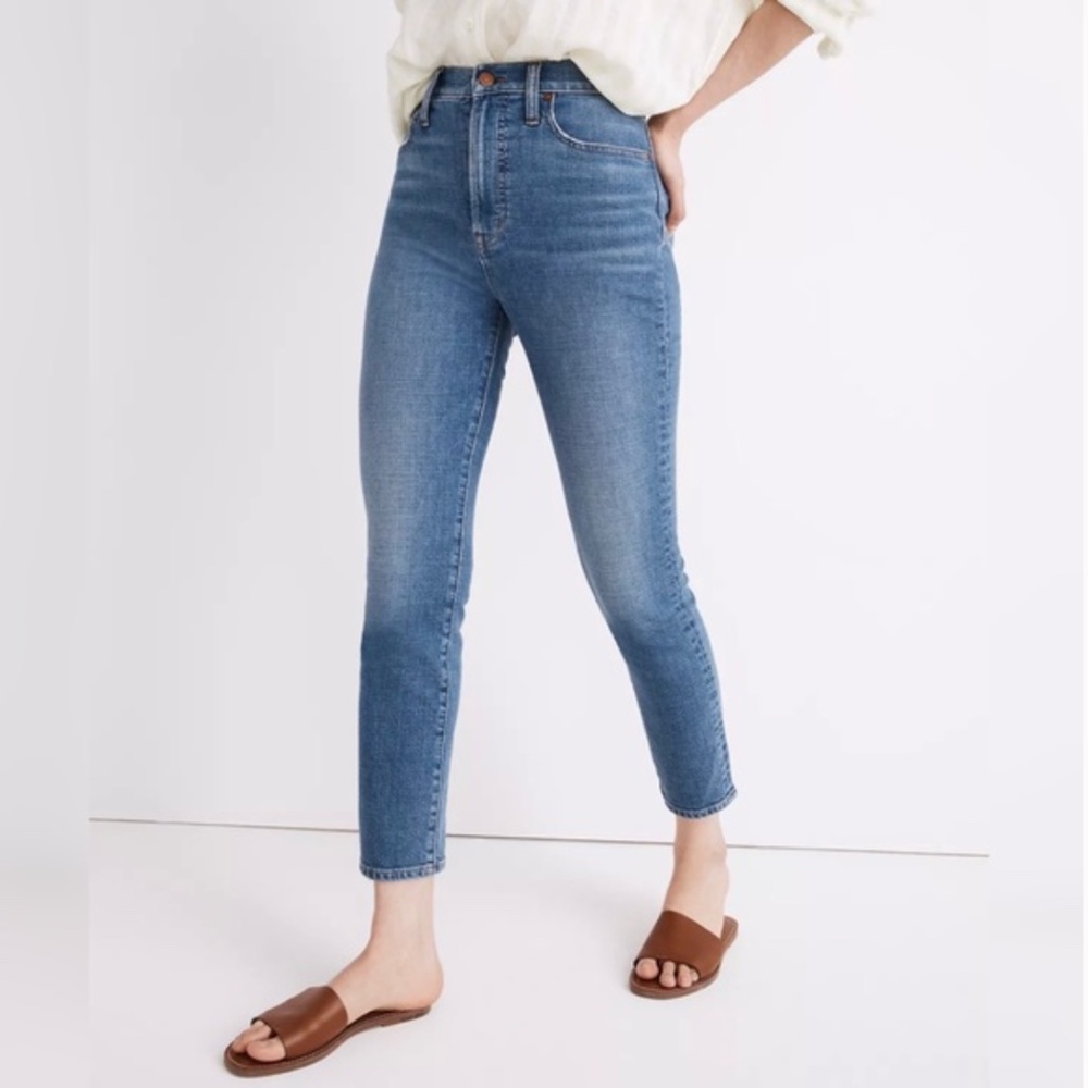 Madewell Perfect Vintage Crop Jeans Raw Hem
